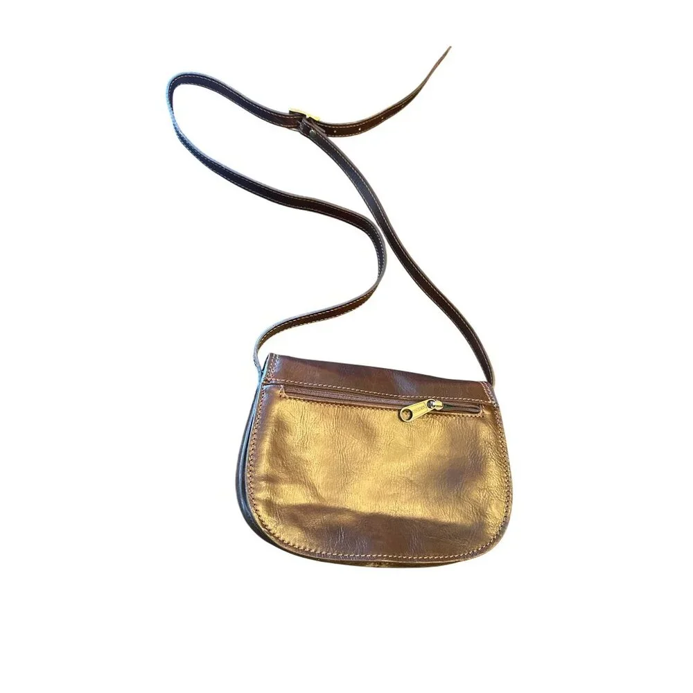Genuine Leather Florence‎ Crossbody Bag Minnimalist Western Made in Italy